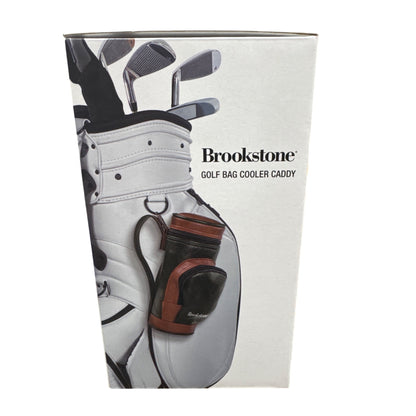 Brookstone Golf Bag Cooler Caddy With Insulated Pocket and Front Zip For Accessories