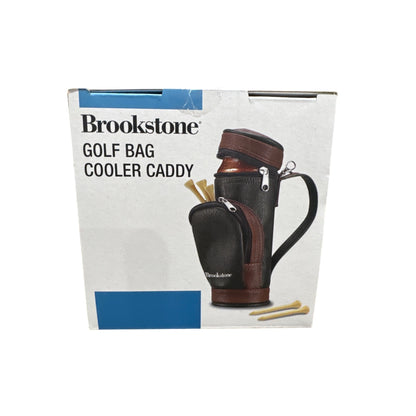 Brookstone Golf Bag Cooler Caddy With Insulated Pocket and Front Zip For Accessories