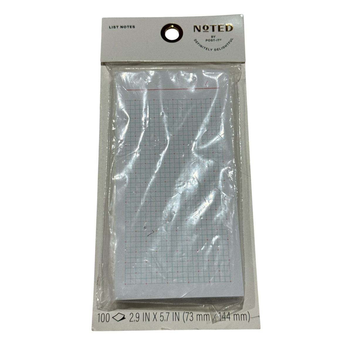 Noted By Post-It Clipboard & Graph Paper List Notes Set Purple & White 7x4.1 In & 2.9x5.7 In