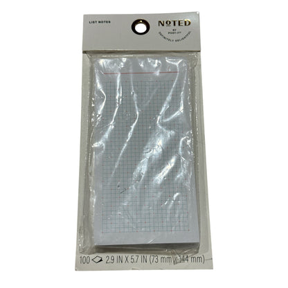 Noted By Post-It Clipboard & Graph Paper List Notes Set Purple & White 7x4.1 In & 2.9x5.7 In