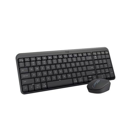 Logitech Bluetooth Keyboard & Mouse Compact Combo With USB-C Charging Cable 5 Ft Black
