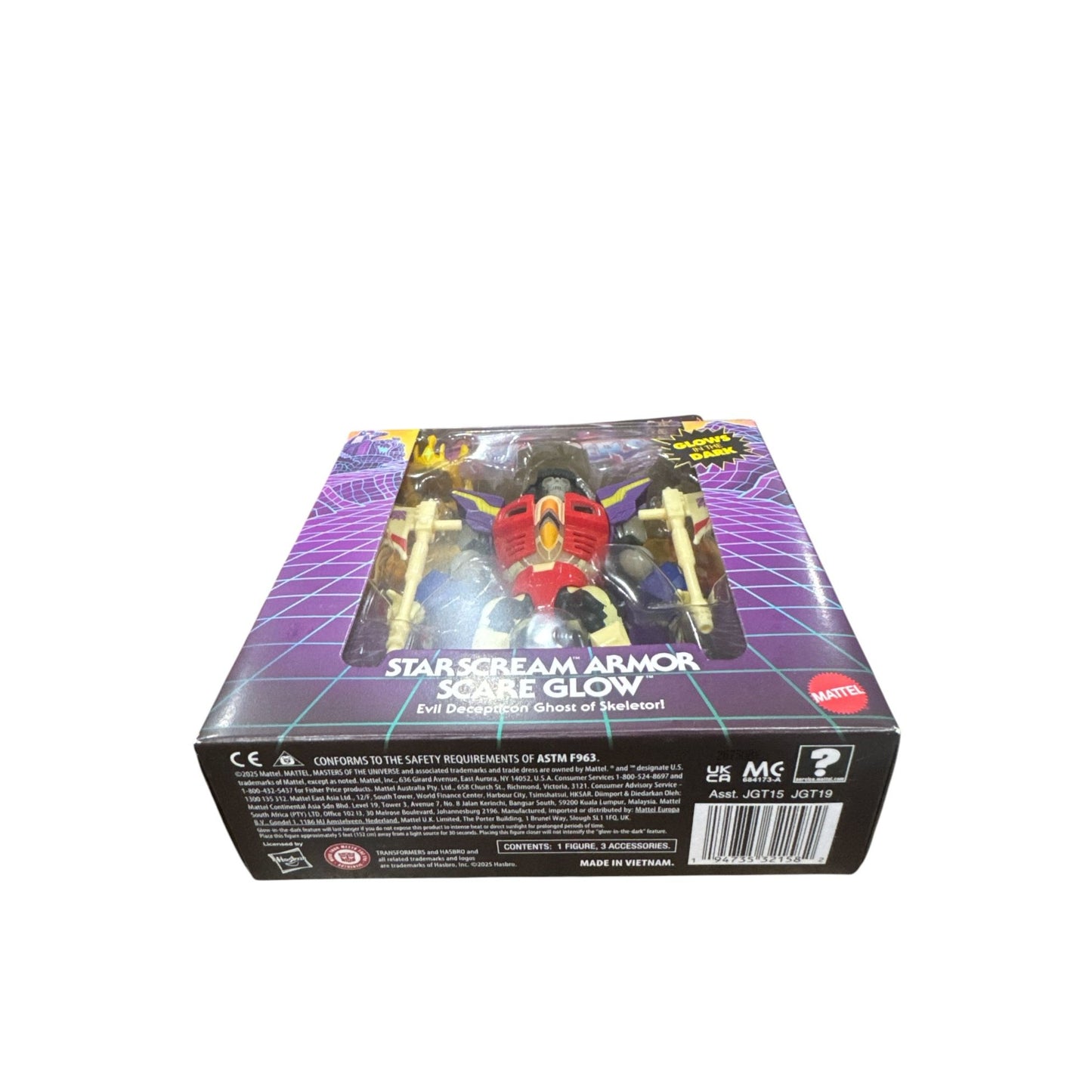 Masters Of The Universe X Transformers Starscream Armor Scare Glow Glow-In-The-Dark Action Figure