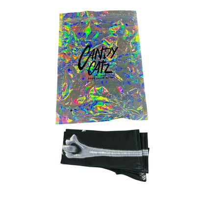 Skeleton Bone Print Arm Sleeves By Candy Catz Black & White Stretchy Accessory For Costume  XS