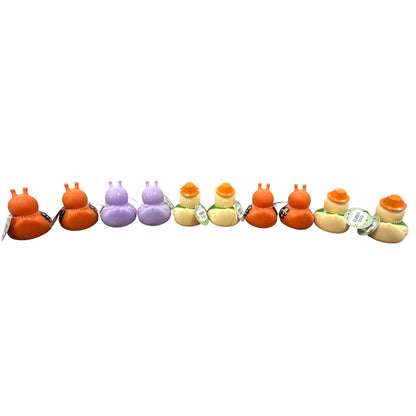 Set Of 10 Assorted Rubber Ducks In Fun Animal & Character Designs For Kids 6 Months+