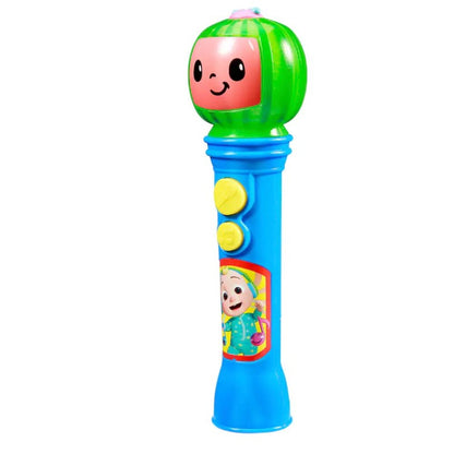 Cocomelon Karaoke Microphone Toy With Flashing Lights & Built-In Music For Kids 18M+