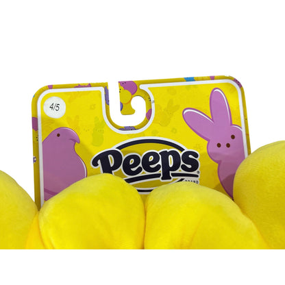 Peeps Plush Yellow Bunny Slippers Size 4/5 Youth Soft Indoor Footwear Easter Gift Idea