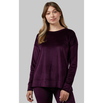 32 Degrees Women's Heat Soft Velour Crew Top - LARGE