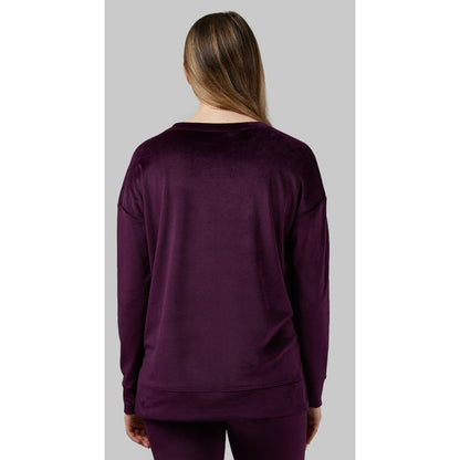 32 Degrees Women's Heat Soft Velour Crew Top - LARGE