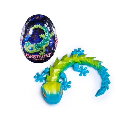 CrystaLynx Gecko 9 Toy Egg - Mix & Match Collectible Figures For Ages 8+