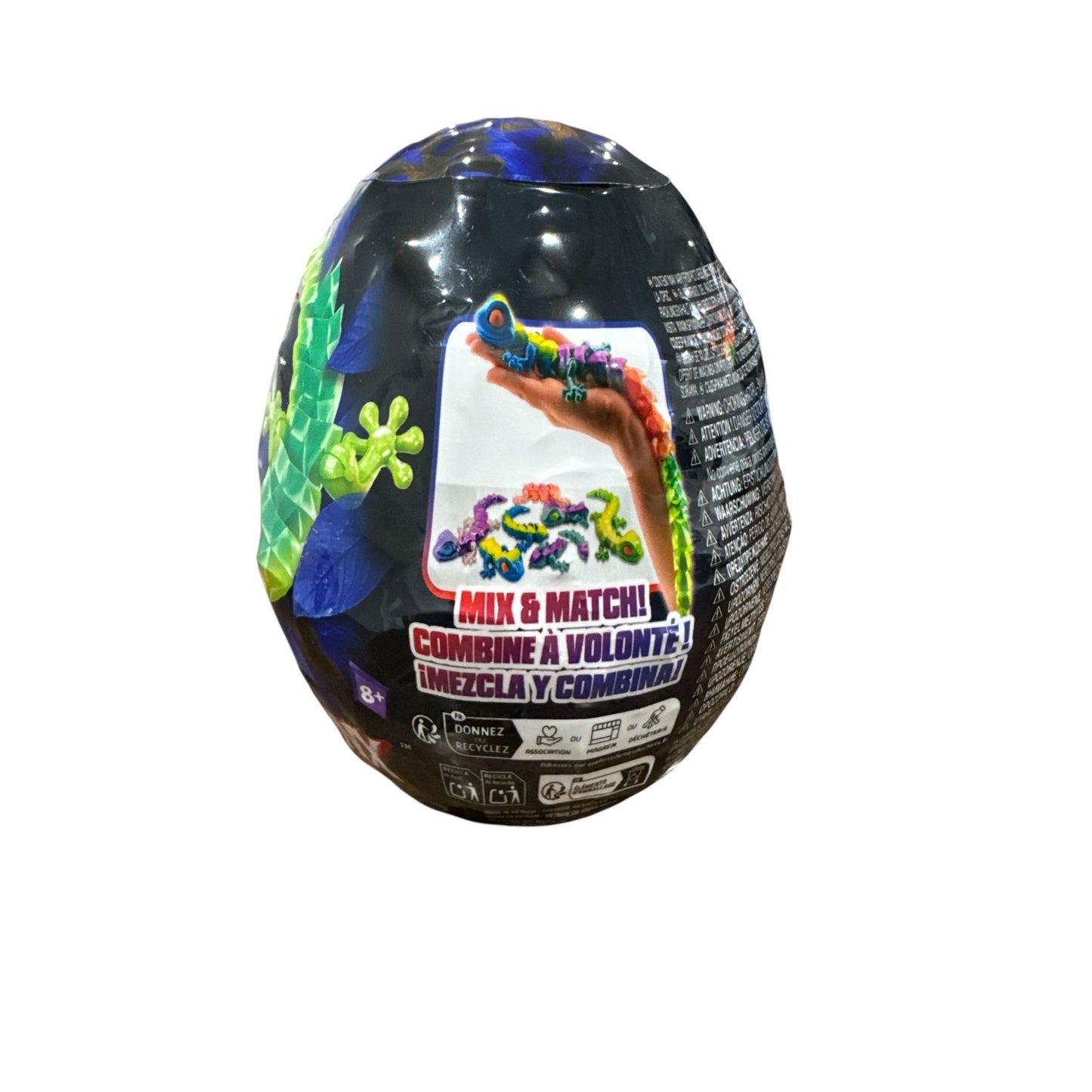 CrystaLynx Gecko 9 Toy Egg - Mix & Match Collectible Figures For Ages 8+