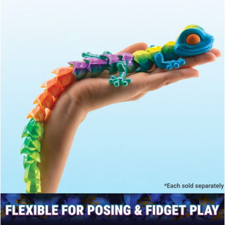 CrystaLynx Gecko 9 Toy Egg - Mix & Match Collectible Figures For Ages 8+