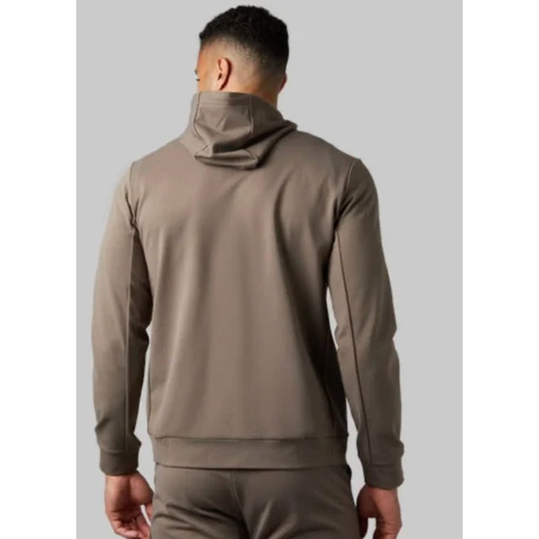 32 degree Heat Cool Lightweight Men's Hoodie Jacket in Taupe SMALL