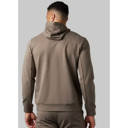 32 degree Heat Cool Lightweight Men's Hoodie Jacket in Taupe SMALL