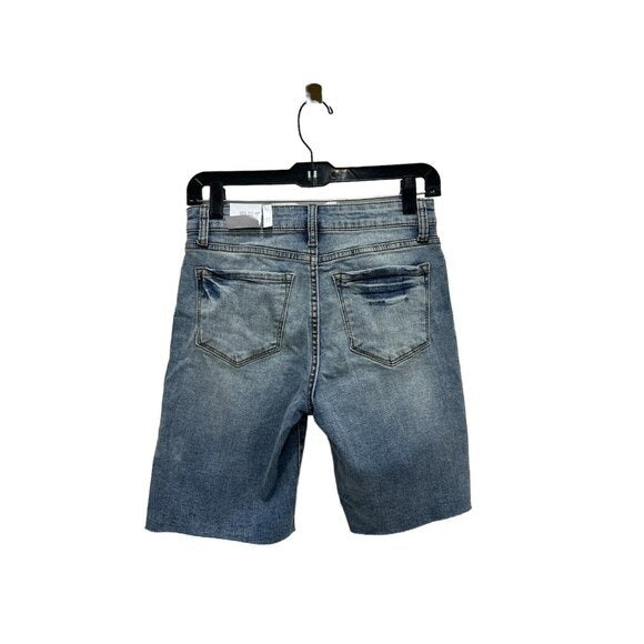 STS Blue Caroline Bermuda 10" High-Rise Distressed Denim Shorts Women’s Size 25