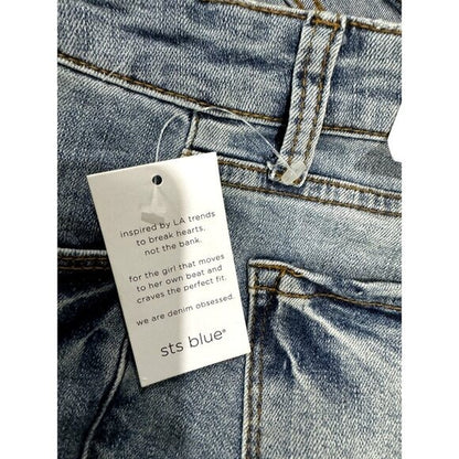 STS Blue Caroline Bermuda 10" High-Rise Distressed Denim Shorts Women’s Size 25