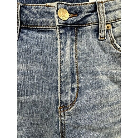 STS Blue Caroline Bermuda 10" High-Rise Distressed Denim Shorts Women’s Size 25