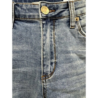 STS Blue Caroline Bermuda 10" High-Rise Distressed Denim Shorts Women’s Size 25