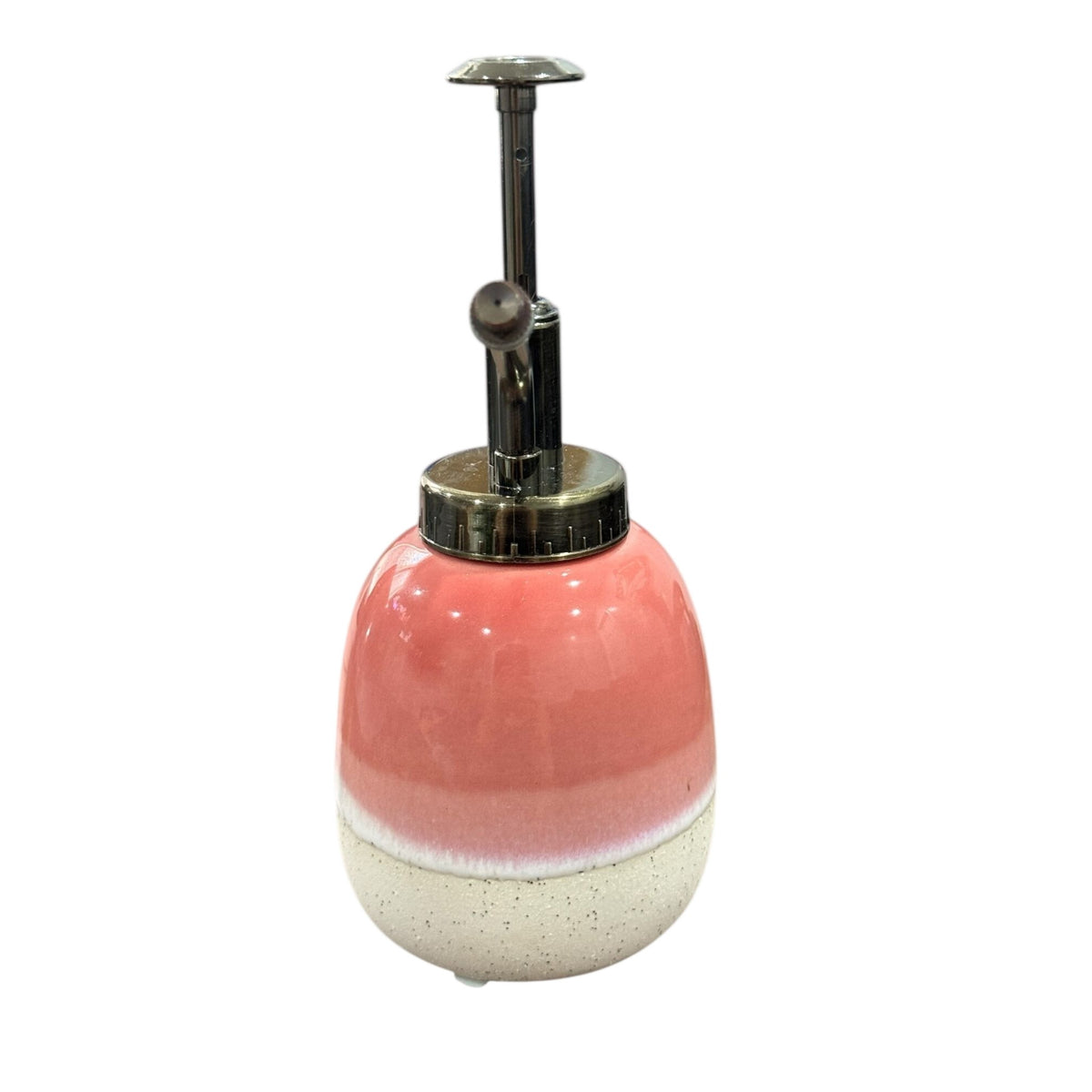 Ceramic & Metal Plant Mister Set Of 2 With Gradient Pink White, Beige Design