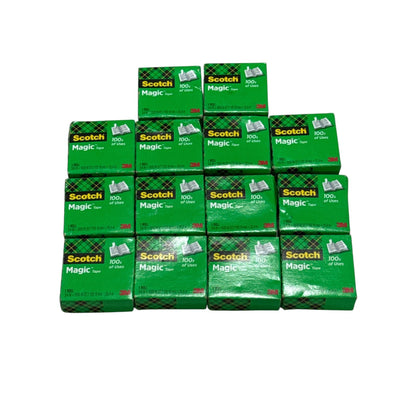 Scotch Magic Tape 1 Roll 3/4 In x 1000 In (14-Pack) 19mm x 25.4m Clear Invisible Office Supplies