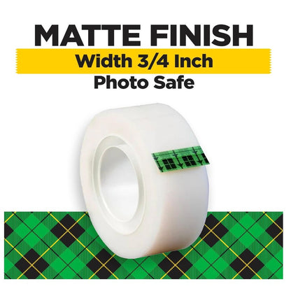 Scotch Magic Tape 1 Roll 3/4 In x 1000 In (14-Pack) 19mm x 25.4m Clear Invisible Office Supplies
