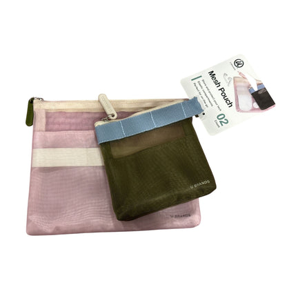 Pink Desk Accessories Set: LED Lamp, Light-Up Tray, Lip Filament Bulb, Fast Charging Cable, Mesh Pouch, Phone Mount, & Keychain