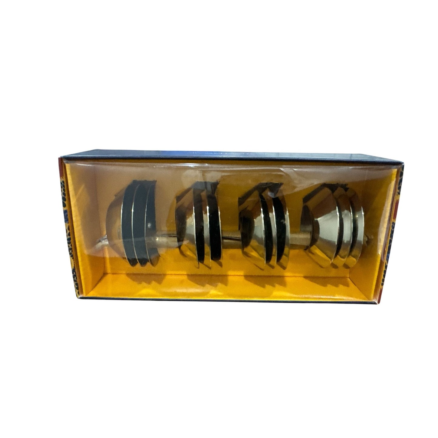 Set Of 4 West Elm Metal Napkin Rings - Modern Design - Made In India
