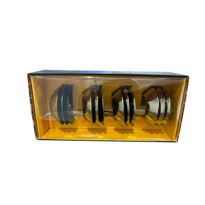 Set Of 4 West Elm Metal Napkin Rings - Modern Design - Made In India