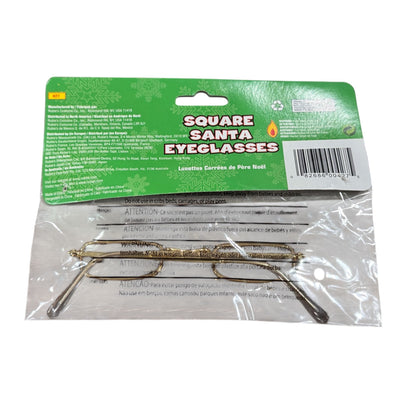 Square Santa Eyeglasses Costume Accessory For Adults By Rubies