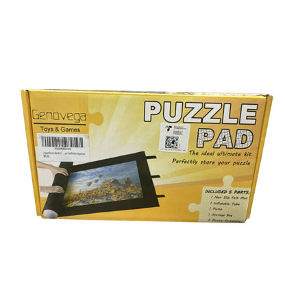 Genovega Puzzle Pad Roll-Up Kit For Puzzle Storage With Non-Slip Felt Mat Inflatable Tube Pump Storage Bag & Elastic Fasteners