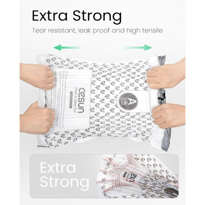 Cesun 1.6 Gallon Trash Bags With Drawstring Closure Leak-Proof Durable And Reliable Includes 90 Bags In 3 Rolls