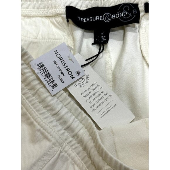 TREASURE & BOND Women's Ivory Shorts MEDIUM