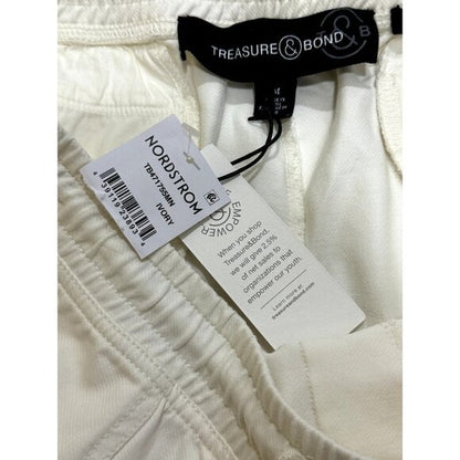 TREASURE & BOND Women's Ivory Shorts MEDIUM
