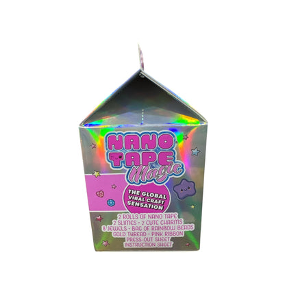 Nano Tape Magic Mini Bags Craft Kit With Slime Jewels and Beads For Kids Aged 6+