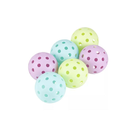 Pickle O'Joe 6pk Balls Pickleballs - Pastel Pack Durable Indoor & Outdoor Use (2-PACK)