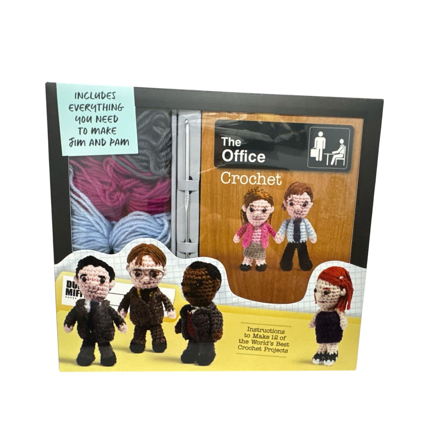 The Office Crochet Kit With Patterns & Supplies For 12 Characters & Props