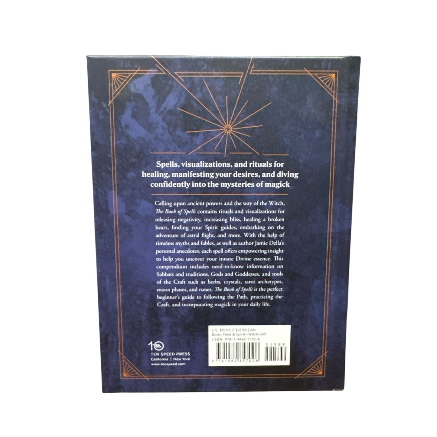 The Book Of Spells By Jamie Della - The Magick Of Witchcraft Hardcover