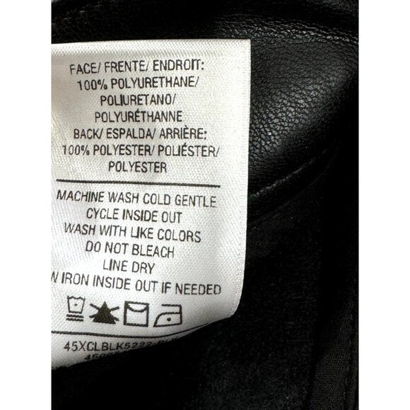 Joe's Jeans Women's Black Mid-Rise Faux Leather Bootcut Pants Size 28 NWT