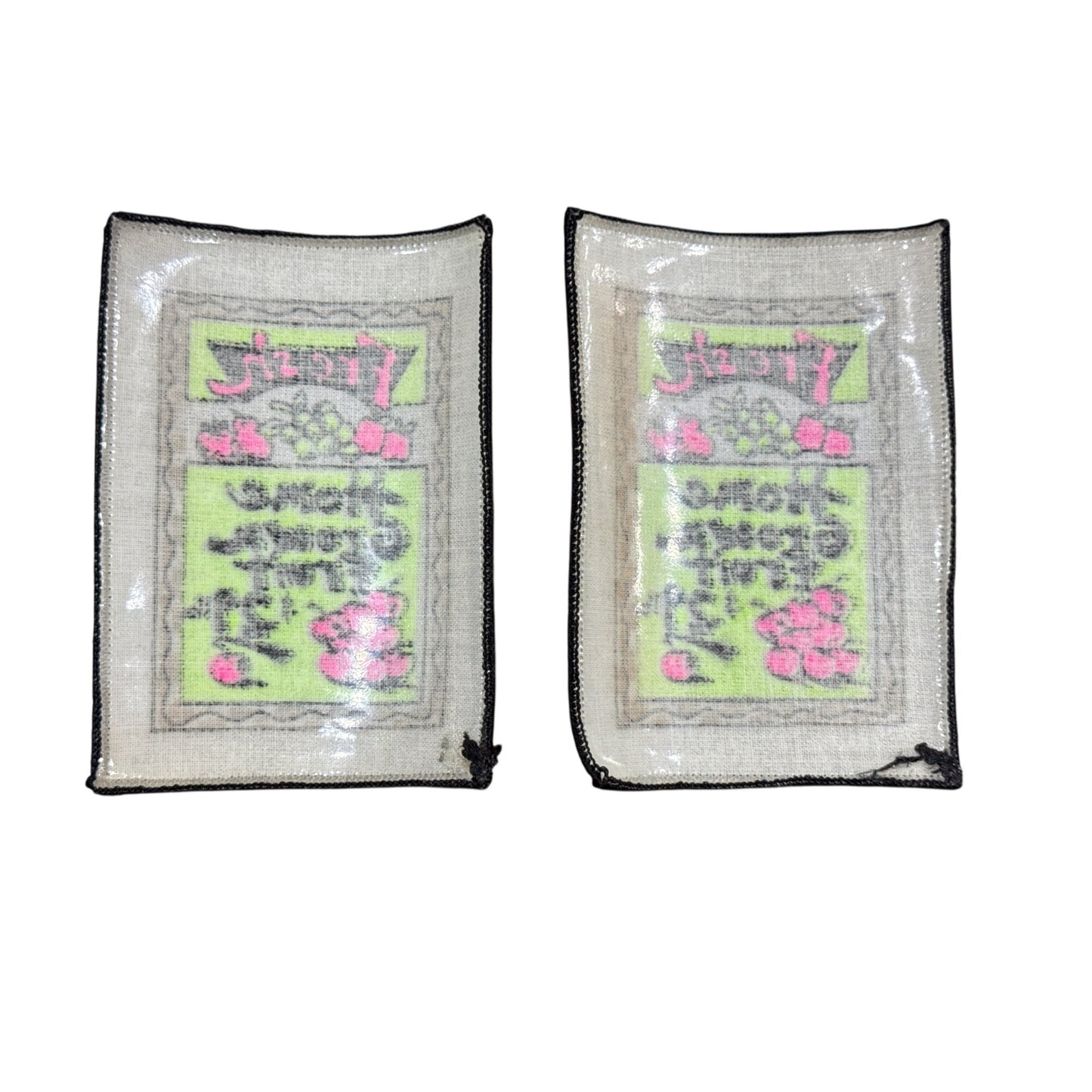 Fresh Home Grown Fruit Embroidered Iron-On Patches 2-Piece Set