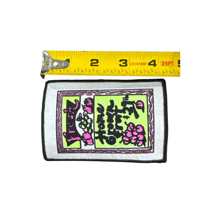 Fresh Home Grown Fruit Embroidered Iron-On Patches 2-Piece Set