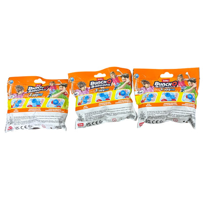 Set Of 3 Zuru Bunch O Balloons Reusable Water Balloons Magna Seal Technology 4 Pack