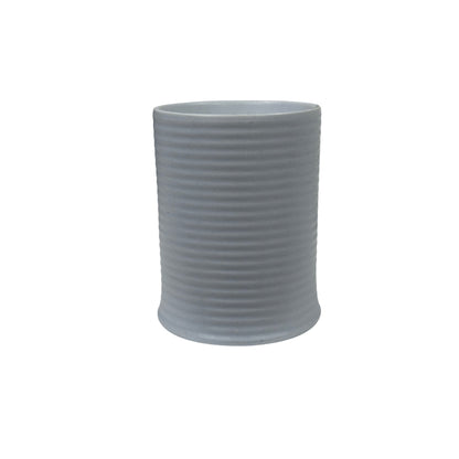 Threshold Rainwater Lily Ceramic Candle With White Wax - 14 oz - Ribbed Design