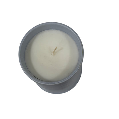 Threshold Rainwater Lily Ceramic Candle With White Wax - 14 oz - Ribbed Design