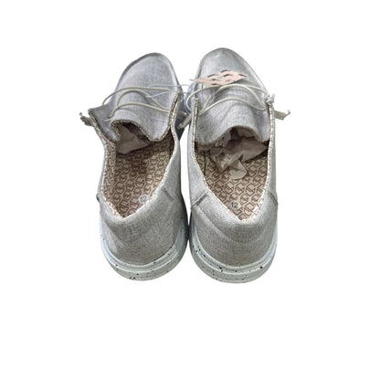 Men's Gray Lightweight Casual Slip-On Shoes Size 12 With Speckled Sole & Geometric Lining