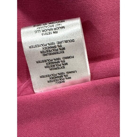Tahari Arthur S. Levine Pink Sleeveless Ruffle Wrap Dress With Tie Waist Size S