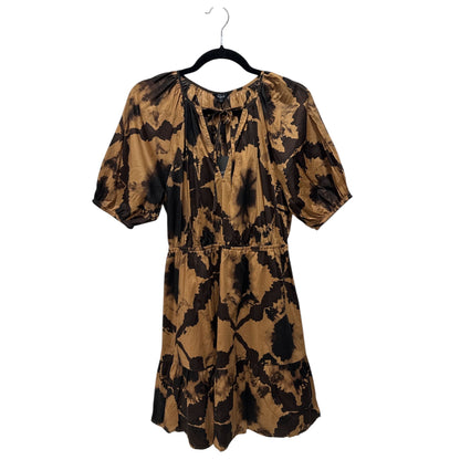 Rails Lucille Tie-Dye Puff Sleeve Mini Dress With Tiered Skirt SMALL
