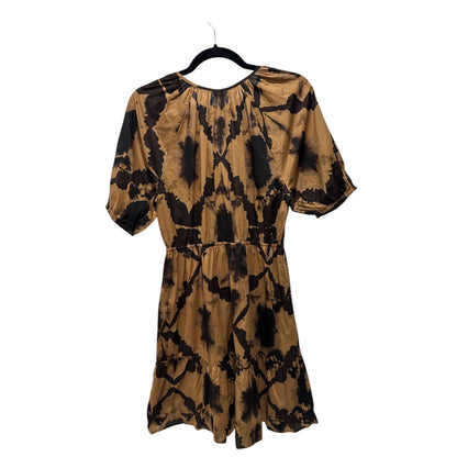 Rails Lucille Tie-Dye Puff Sleeve Mini Dress With Tiered Skirt SMALL