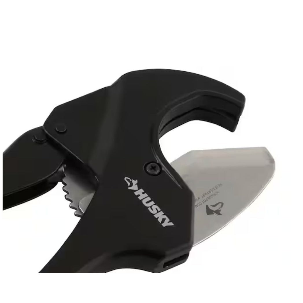 Husky 2-In Ratcheting PVC Cutter With Lifetime Warranty For Cutting PVC/CPVC/Pex Tubes