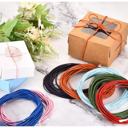 DMiotech 2mm Brown Leather Cord, 10m(11 Yards) Round Leather Rope Lace Leather Strings for Crafting Necklace Bracelet Beading Jewelry Making
