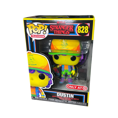 Funko Pop! Stranger Things Dustin 828 Vinyl Figure Target Exclusive Camp Know Where Outfit Neon Colors