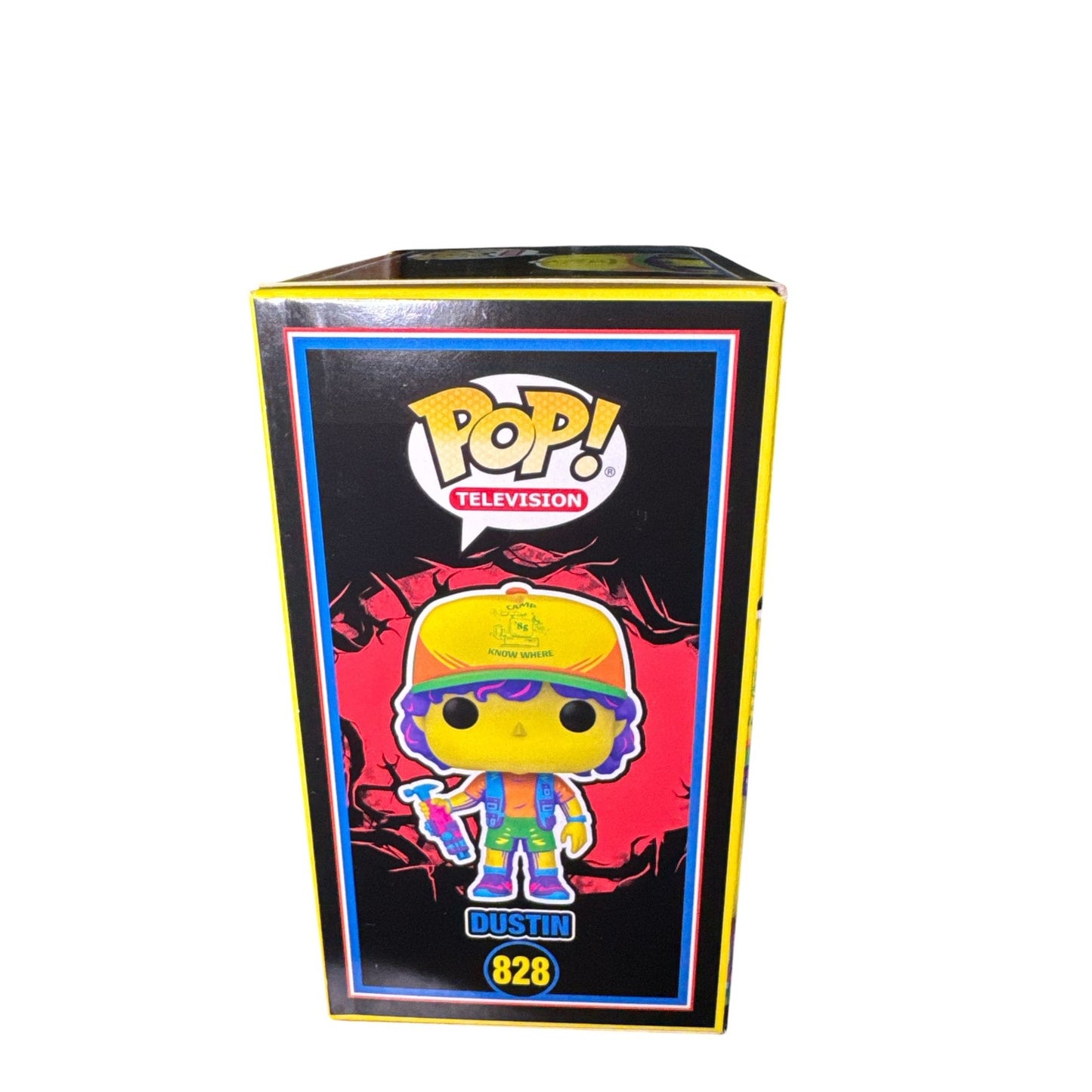 Funko Pop! Stranger Things Dustin 828 Vinyl Figure Target Exclusive Camp Know Where Outfit Neon Colors